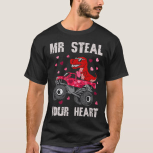 Mr Steal Your Heart Dinosaur Monster Truck T Rex V T-Shirt