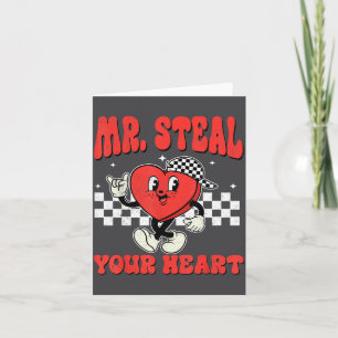 Mr Steal Your Heart For Boys Toddlers Valentine's Card