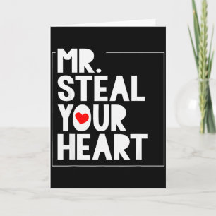 Mr Steal Your Heart For Boys Toddlers Valentines D Card