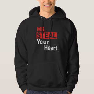 Mr Steal Your Heart For Boys Toddlers Valentine's Hoodie