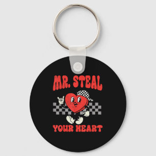 Mr Steal Your Heart For Boys Toddlers Valentine's Key Ring