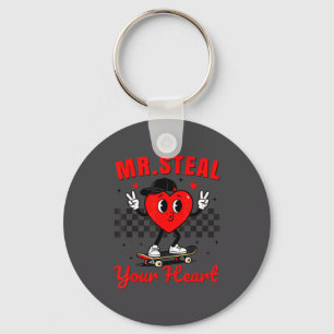 Mr Steal Your Heart For Boys Toddlers Valentine's Key Ring