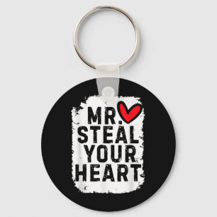 Mr Steal Your Heart For Boys Toddlers Valentines Key Ring