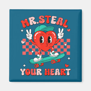 Mr Steal Your Heart For Boys Toddlers Valentine's Magnet