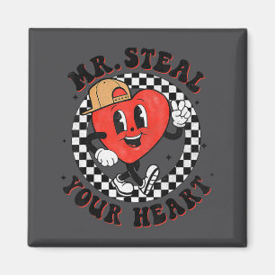 Mr Steal Your Heart For Boys Toddlers Valentine's  Magnet