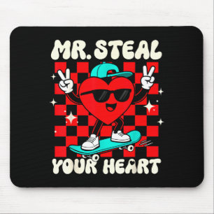 Mr Steal Your Heart For Boys Toddlers Valentine's  Mouse Pad