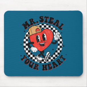 Mr Steal Your Heart For Boys Toddlers Valentine's  Mouse Pad