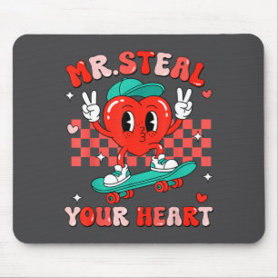 Mr Steal Your Heart For Boys Toddlers Valentine's Mouse Pad