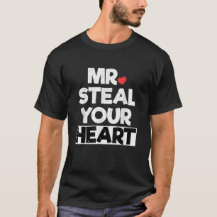 MR STEAL YOUR HEART Toddler Boys Valentines Day Pa T-Shirt