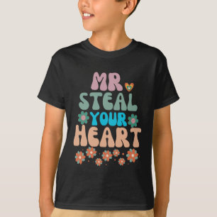 Mr Steal Your Heart Valentines Day for kids 2024 T-Shirt