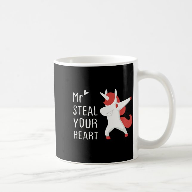 Mr Steal Your Heart Valentines Day V Day Boys Unic Coffee Mug (Right)