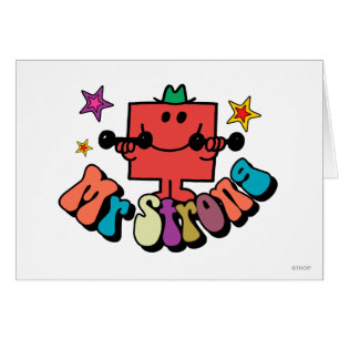 Mr. Strong Colourful Lettering & Stars