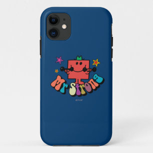 Mr. Strong   Colourful Lettering & Stars iPhone 11 Case