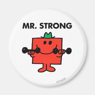 Mr. Strong Lifting Weights Magnet