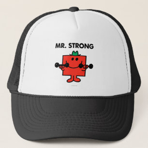 Mr. Strong Lifting Weights Trucker Hat