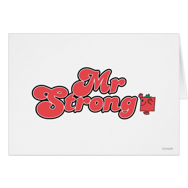 Mr. Strong | Red Lettering (Front Horizontal)