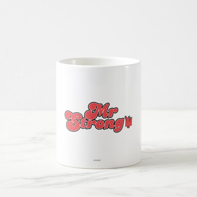 Mr. Strong | Red Lettering Coffee Mug (Center)