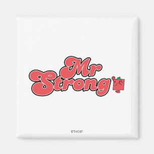 Mr. Strong Red Lettering Magnet