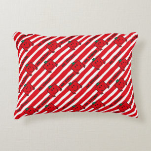 Mr Strong   Red Stripes Pattern Decorative Cushion