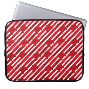 Mr Strong   Red Stripes Pattern Laptop Sleeve