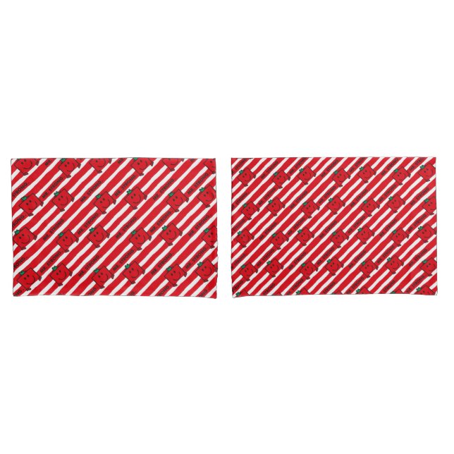 Mr Strong | Red Stripes Pattern Pillowcase (Front-Set)