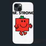 Mr. Strong Waving Hello iPhone 13 Case<br><div class="desc">Thank goodness that Mr. Strong is such a happy person. Imagine what he would be like with all of his strength and none of the respect he has for his fellow Mr. Men and Little Miss friends. Mr. Strong loves helping people out with their troubles, and regrets when his strength...</div>