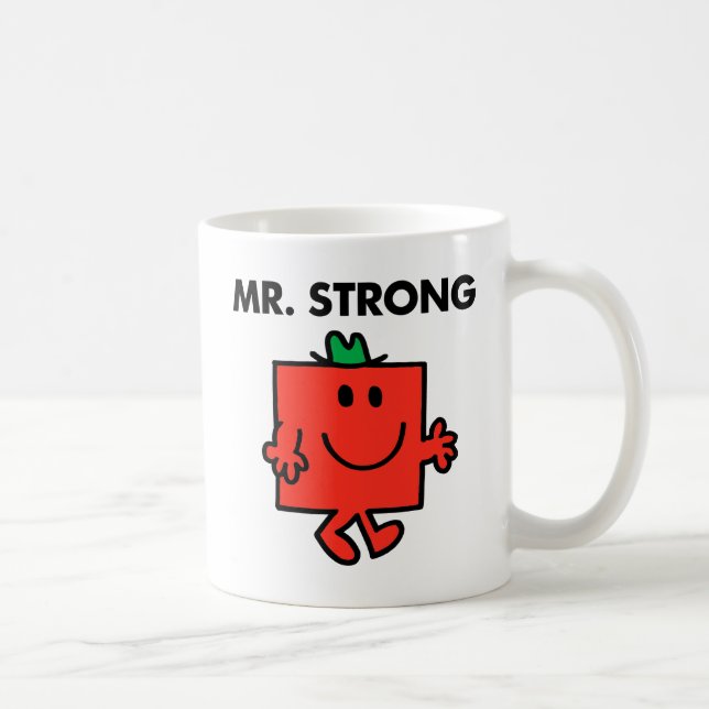Mr. Strong Waving Hello Coffee Mug (Right)