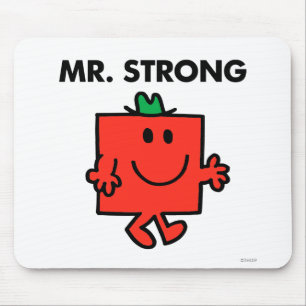 Mr. Strong Waving Hello Mouse Pad