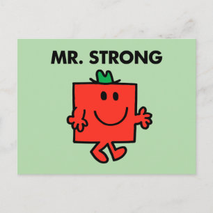 Mr. Strong Waving Hello Postcard