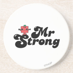 Mr. Strong Weights & Bubble Lettering Coaster