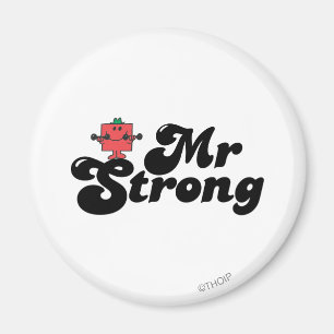 Mr. Strong Weights & Bubble Lettering Magnet