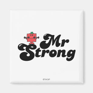 Mr. Strong Weights & Bubble Lettering Magnet