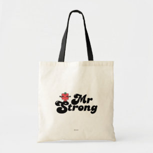 Mr. Strong Weights & Bubble Lettering Tote Bag