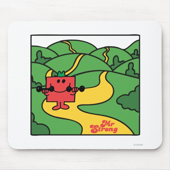 Mr. Strong | Woodland Workout Mouse Pad (Front)