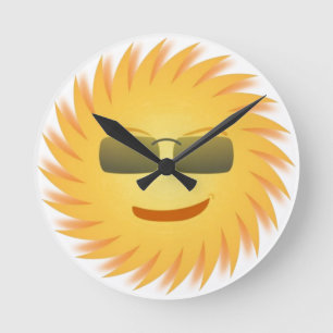 Mr Sun Round Clock