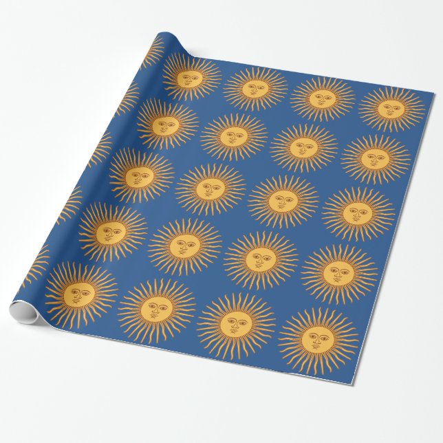 Mr Sun Wrapping Paper (Unrolled)