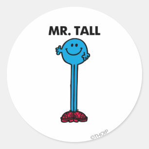 Mr. Tall   Standing Tall Classic Round Sticker