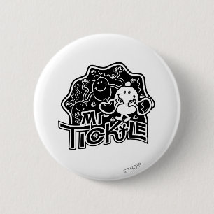 Mr. Tickle   Black & White Fun 6 Cm Round Badge