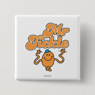 Mr. Tickle Jiggling Arms 15 Cm Square Badge