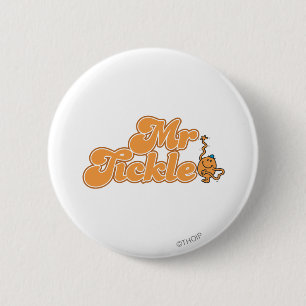 Mr. Tickle   Long Wave Hello 6 Cm Round Badge