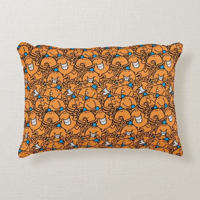 Mr Tickle | Orange Tickle Pattern Decorative Cushion (Front)