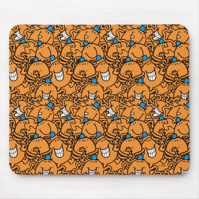 Mr Tickle | Orange Tickle Pattern Mouse Pad (Front)