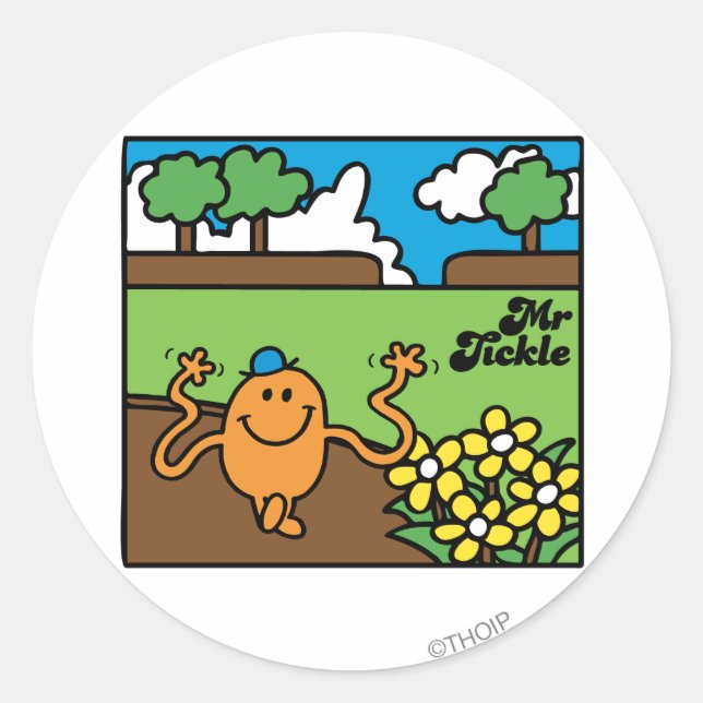 Mr. Tickle | Outdoor Fun Classic Round Sticker (Front)