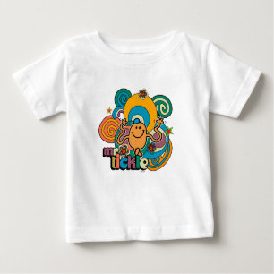 Mr. Tickle   Psychedelic Swirls, Stars, & Flowers Baby T-Shirt