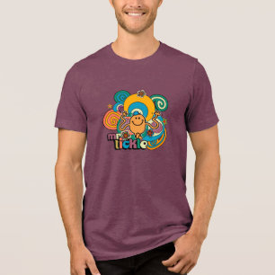 Mr. Tickle   Psychedelic Swirls, Stars, & Flowers Tri-Blend Shirt