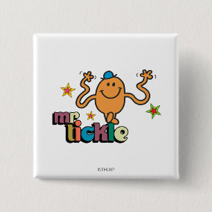 Mr. Tickle   Sparkling Stars 15 Cm Square Badge