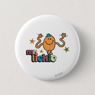 Mr. Tickle   Sparkling Stars 6 Cm Round Badge