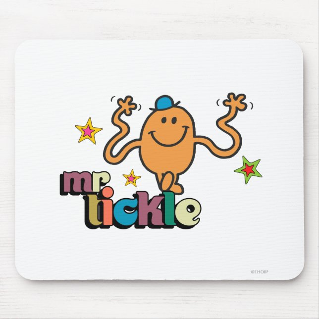 Mr. Tickle | Sparkling Stars Mouse Pad (Front)