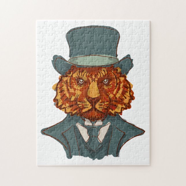 Mr. Tiger Jigsaw Puzzle (Vertical)