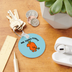 Mr. Topsy-Turvy   Upside Down Hat & Cane Key Ring